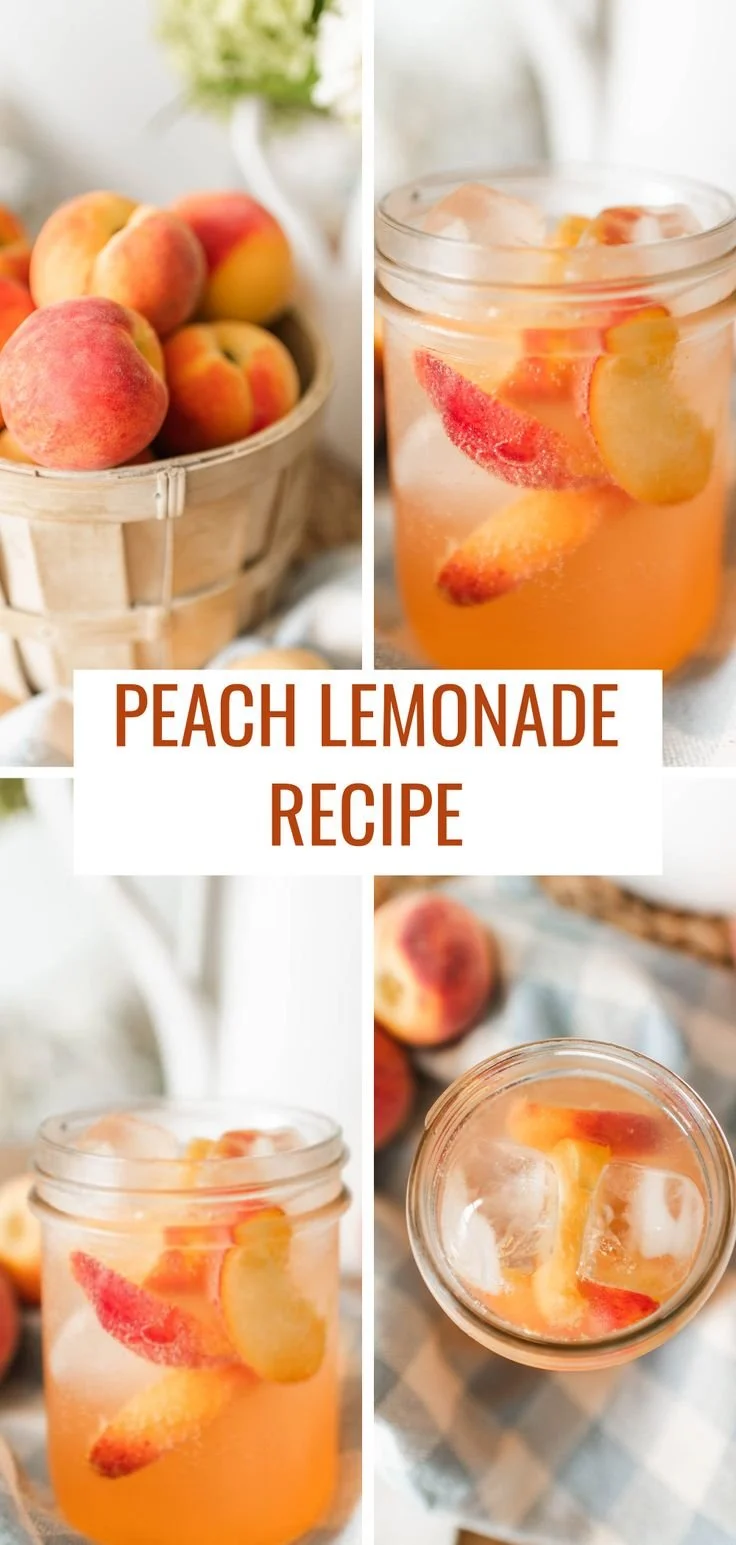 Homemade Peach Lemonade