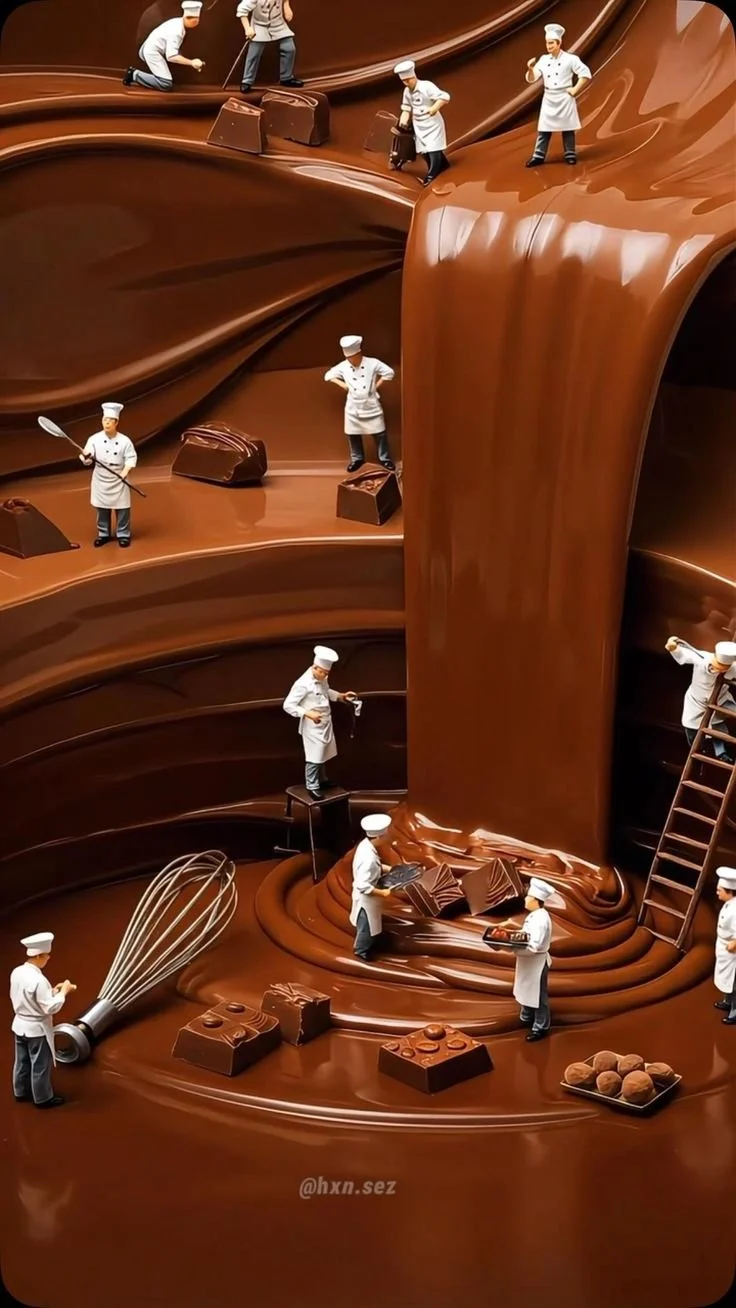 Video of chocolate art and graphic design inspiration by hxn.sez on Instagram