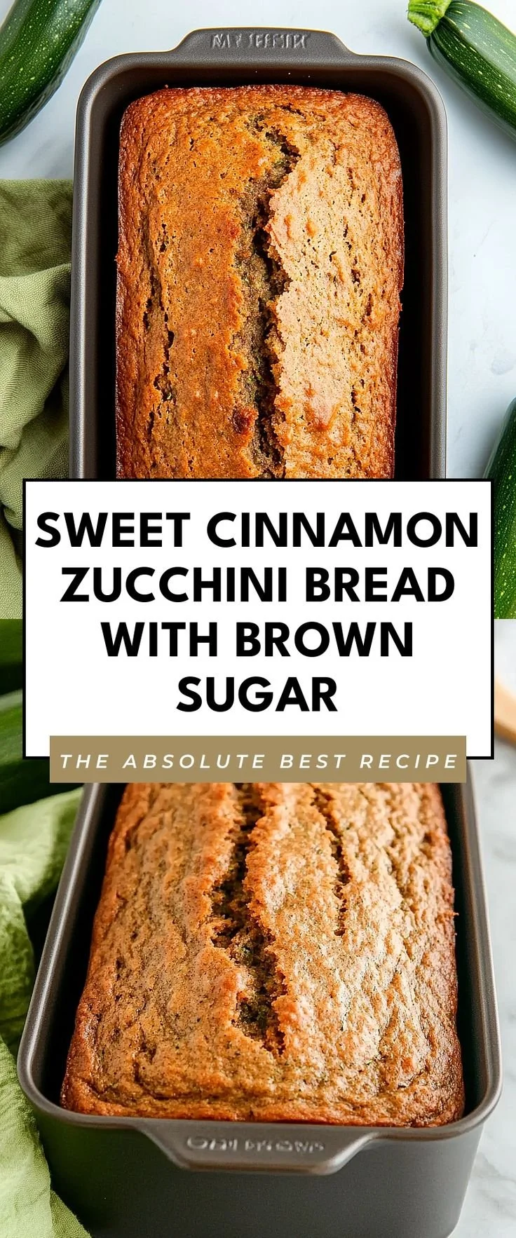 Spiced Zucchini Bread with Brown Sugar