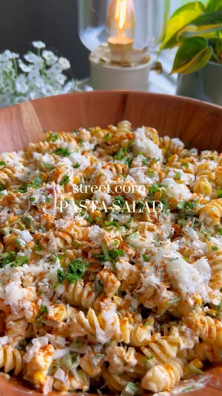 Street Corn Pasta Salad 5 Colorful Street Corn Pasta Salad with fresh ingredients and vibrant flavors